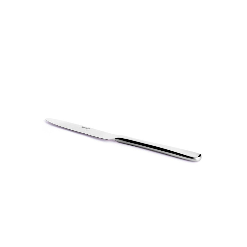 Couteau de table en acier inoxydable Clista | Argent | 9 po | Ensemble de 12