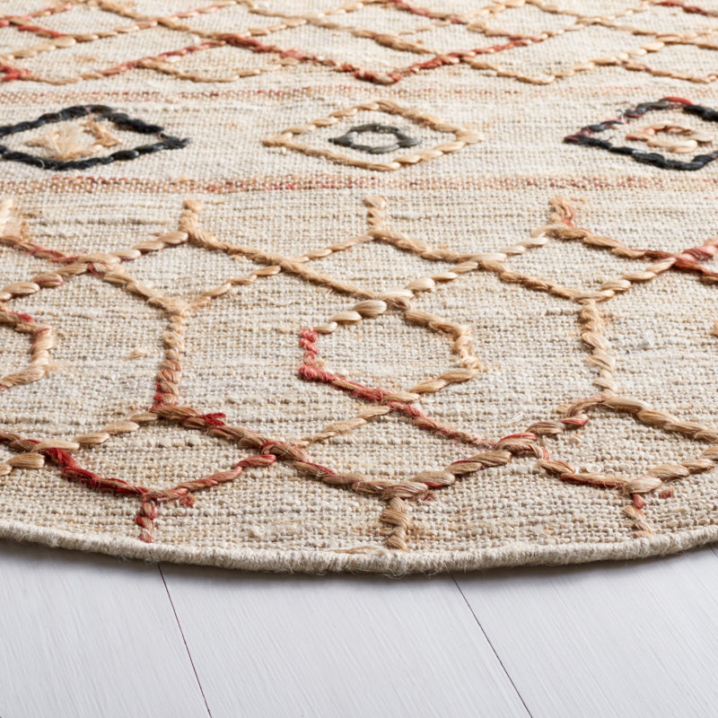 Kiya Southwestern Indoor Rug, Round 6'