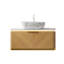Meuble-lavabo mural 36 po avec tiroir et vasque rectangulaire en marbre-767386911