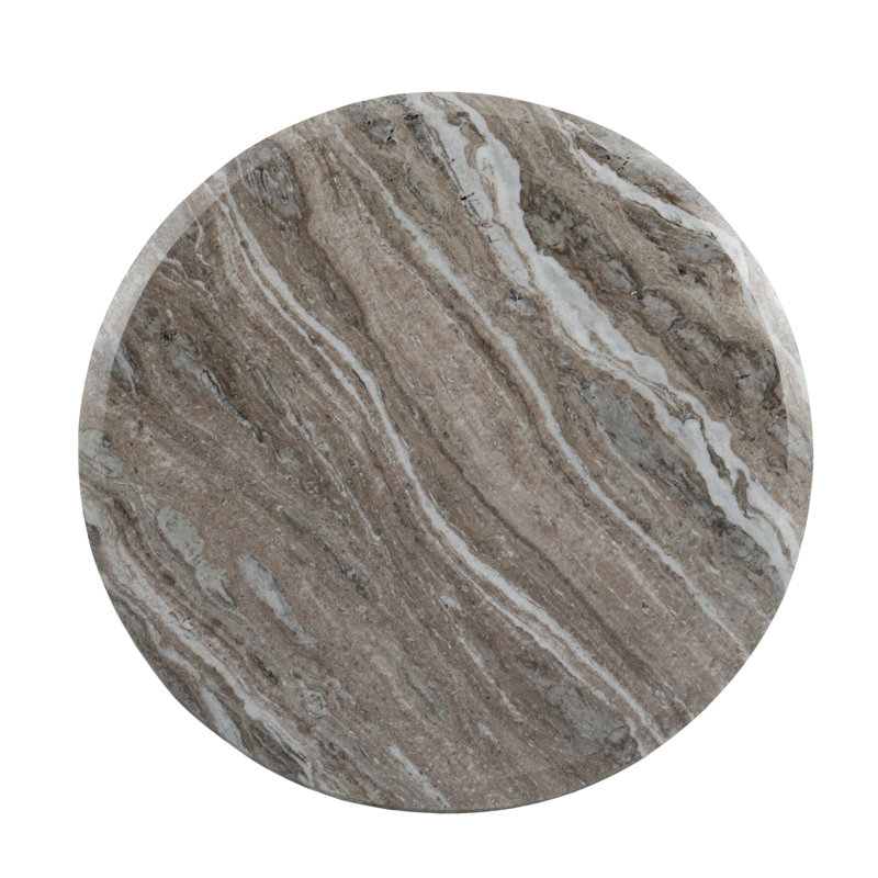 Dakota Nesting Coffee Table- Small-Dark Taupe Marble Solid