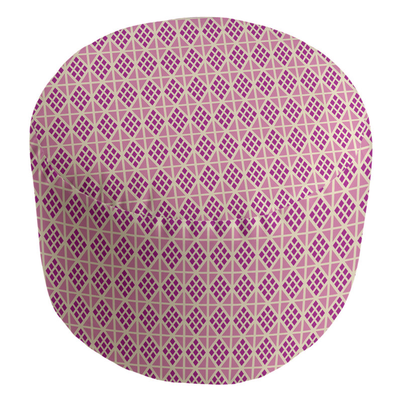 Repose-pieds Avicia, Violet / beige