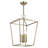 Veasey 4 - Light Steel Dimmable Lantern Square / Rectangle Chandelier-476532691