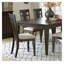 Ensemble de salle à manger 5 pièces avec table extensible et 4 chaises d'appoint brun foncé