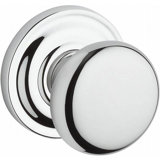 Round Keyed Door Knob with Traditional Round Rose