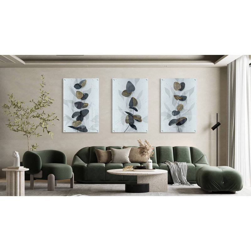 Feuillage - ensemble de 3 reproductions sans cadre