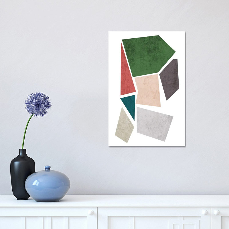 Geometric Shapes I by Irena Orlov - 1 Piece Wrapped Canvas Wall Art, 30.48 cm H x 45.72 cm W