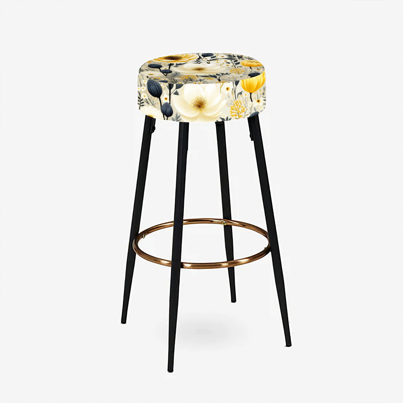 Ensemble de 2 tabourets de bar Yellow Garden