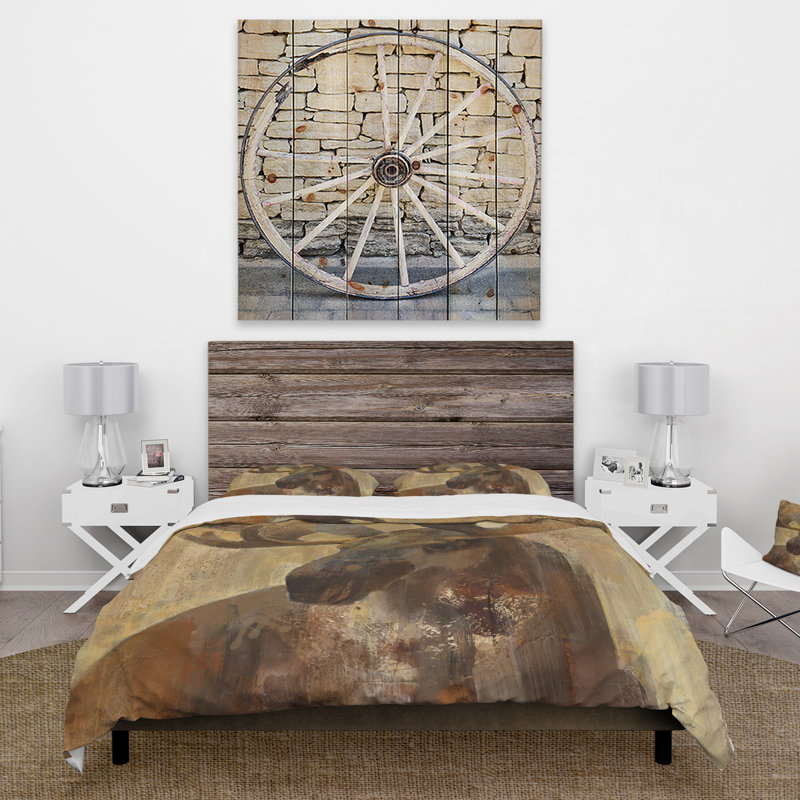 Ensemble de housse de couette into the wild orignal campagne, Housse simple + 1 taie décorative