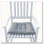 Chaise berçante en bois massif