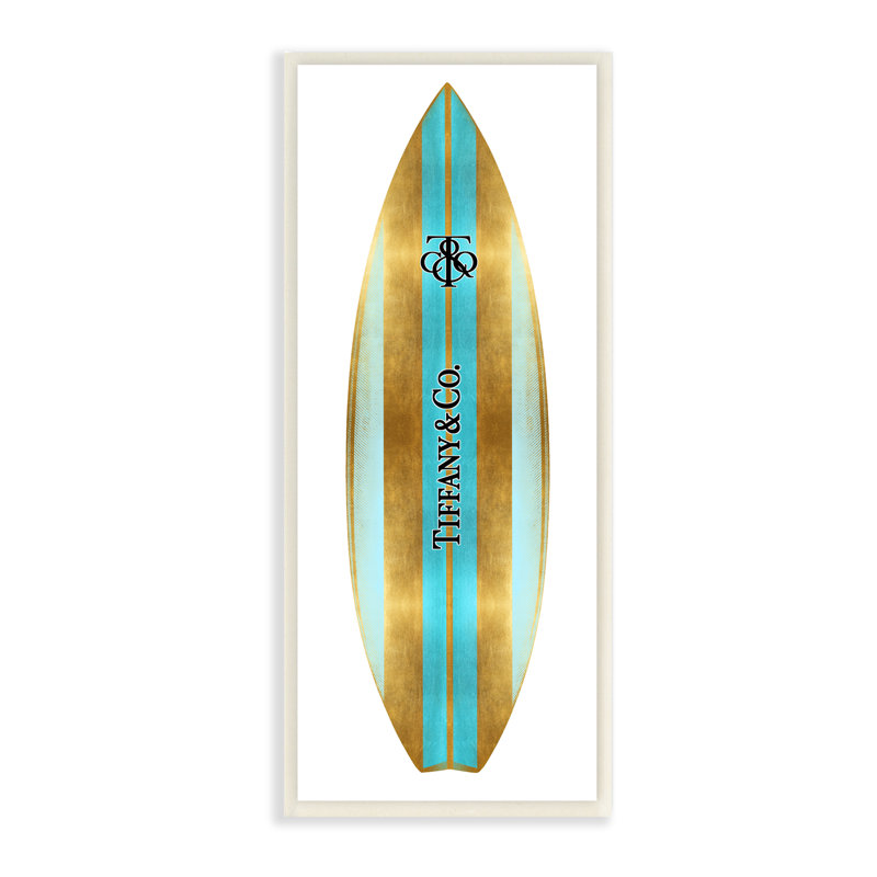 «Turquoise Fashion Glam» par Madeline Blake, L 7 po x H 7 po, Plaque murale
