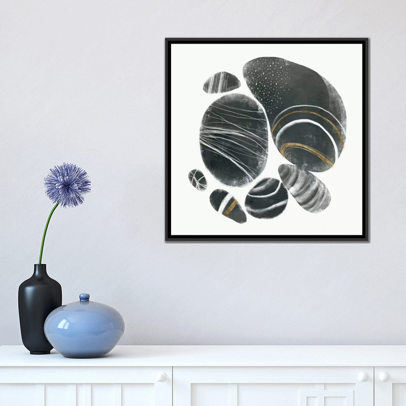 « minéralisation i », reproduction d’impression sur toile, H 18 po x l 18 po x P 1,5 po, Toile tendue