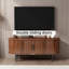 Meuble télé, console télé 47 po avec compartiment de rangement et porte coulissante-129448505