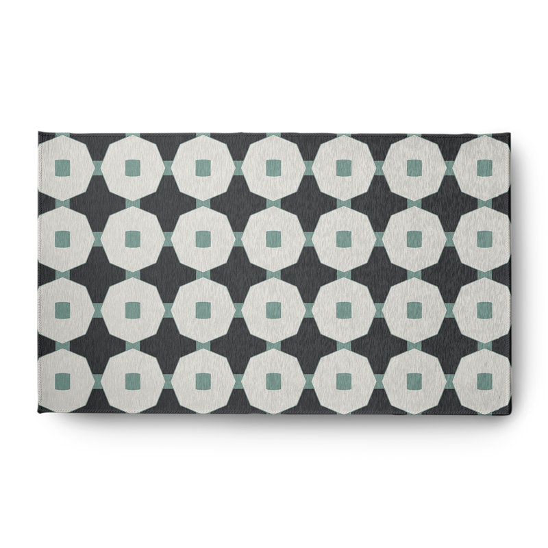 Cynar Chenille Geometric Indoor Rug, Rectangle 3' x 5'