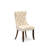 3 Piece Kitchen Set Consists of a Rectangle Dining Table with Removable leaf and 2 Upholstered Chairs, Mahogany-738265509