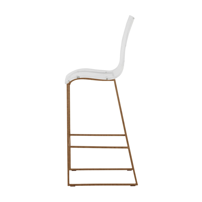 King Stool, Antique Gold, Bar Stool (30.25" Seat Height)