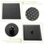 Pomme de douche double 10 pouces - noir mat, fixation murale, douche à effet de pluie et à main, 1,8 gal / min, acier inoxydable, conception réfléchie noire avec buse pour un nettoyage facile