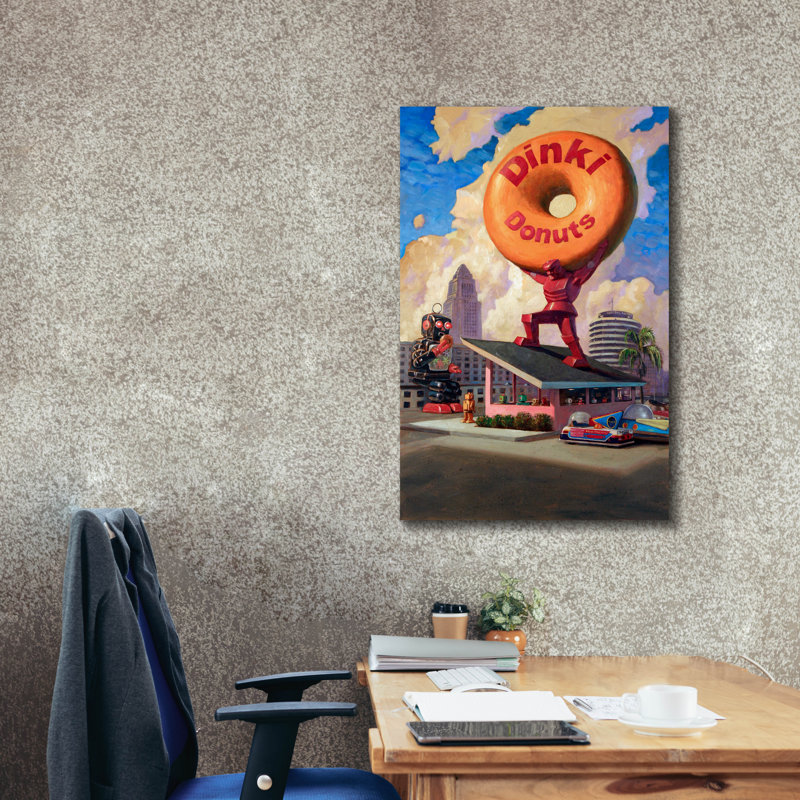 «Robo Atlas» par Eric Joyner, art mural sur toile, H 40 po x l 26 po x P 1,5 po