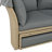 Outdoor Patio Daybed Wicker Rattan Double Daybed Round Sofa Furniture Set With Retractable Canopy, 4 Pillows-172256350