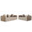 2-Piece Modern Living Room Set Low-profile Compression Sofa and Loveseat-110985169