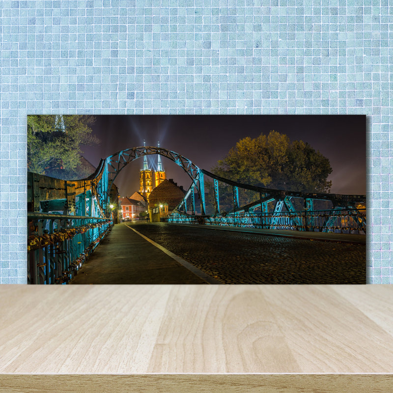 50cm W x 100cm L Glass Peel and Stick Panel