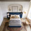 Structure de lit en velours pour grand lit /-1685048086-1684593826