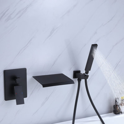 1 Handle Wall Waterfall Faucet with Diverter
