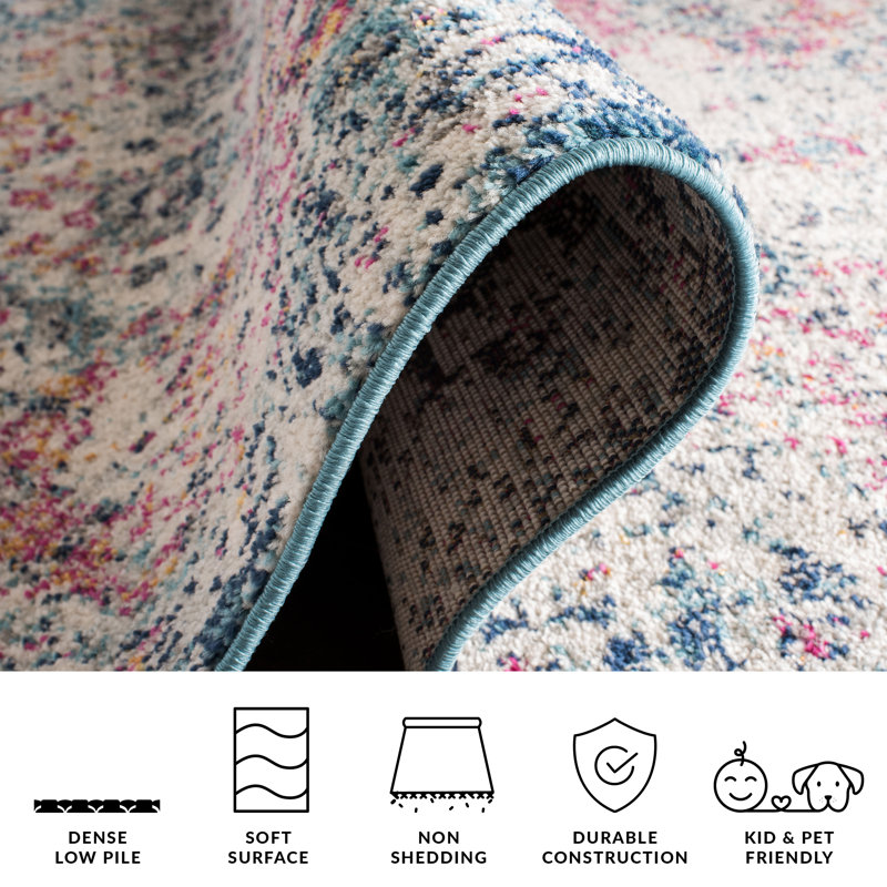 Wisner Geometric Area Rug, Rectangle 155 x 229 cm