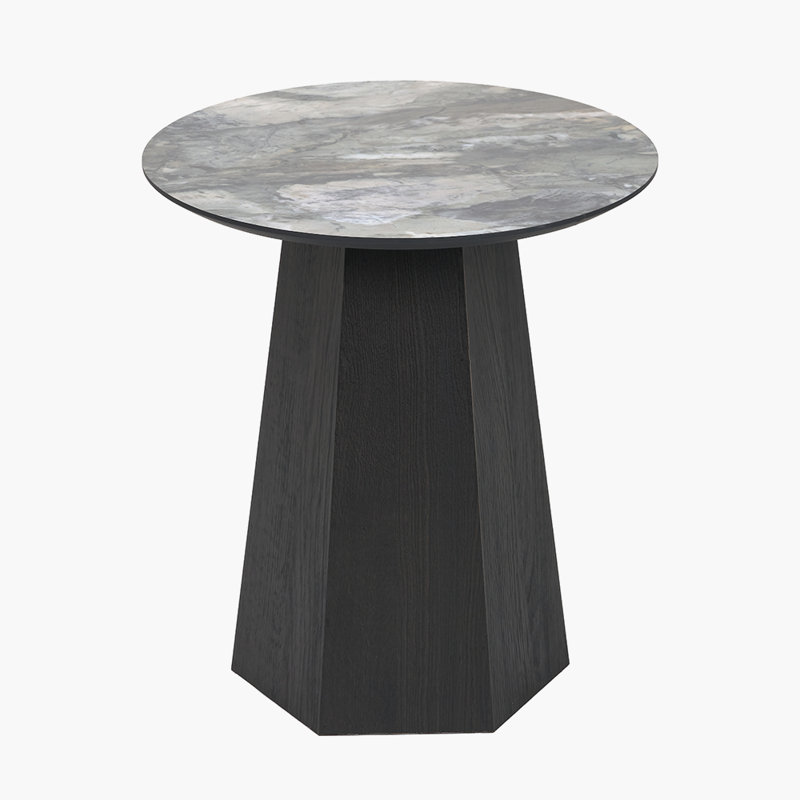 Teaisha Pedestal End Table