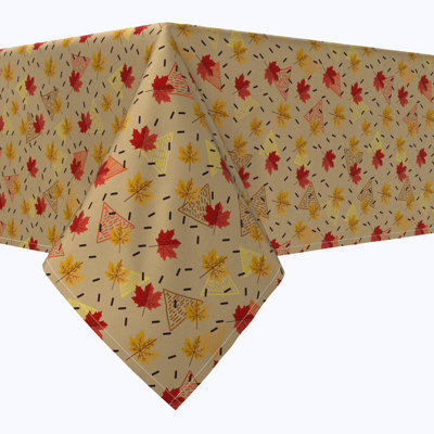 Fabric Textile Products, Inc. Square Tablecloth, 100% Cotton, Patterns With Leaves