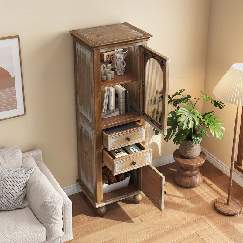 Armoire de rangement Farmhouse, Brun rustique