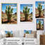 «Tralaya Green Blue Cactus Desert Guardian Organ I» sur toile-813040319-813040292