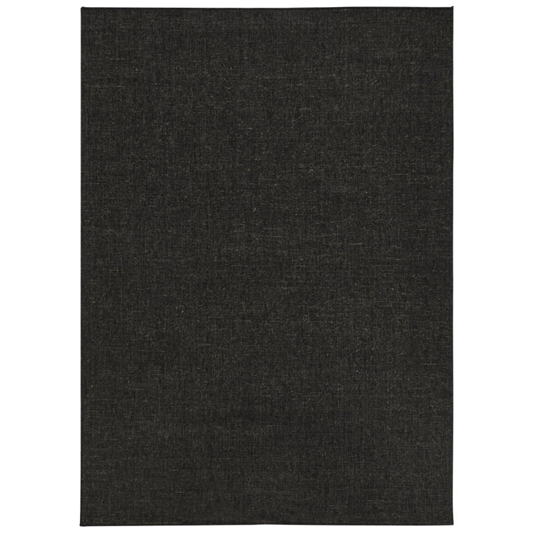 Uni Miami Flatweave Black Rug