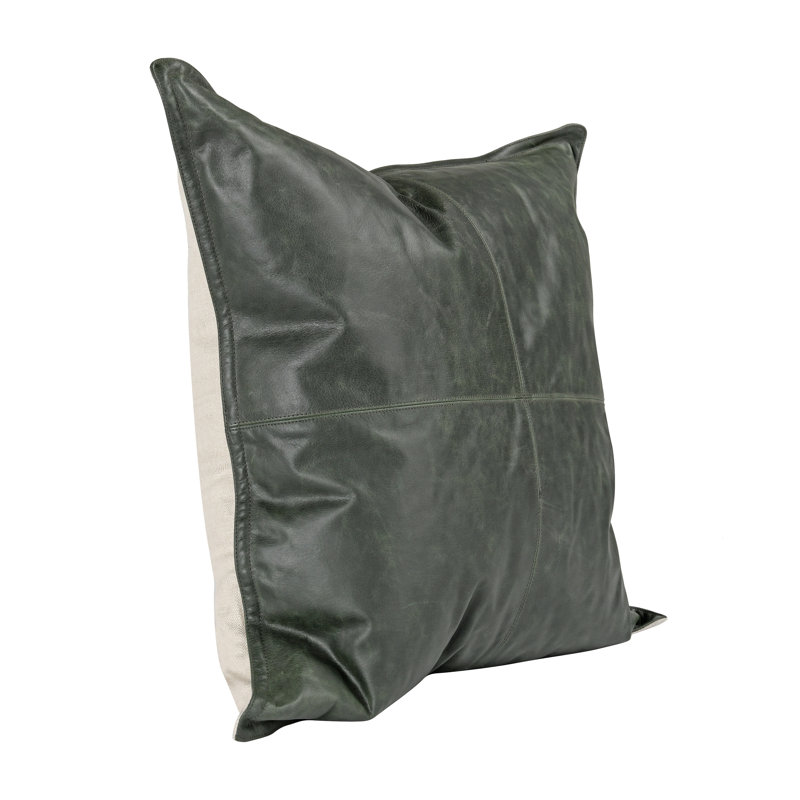 Cutler Reversible Throw Pillow, Forest Green, Square 24"