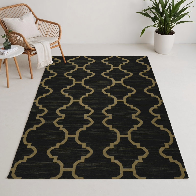 Tapis gris intérieur et extérieur Trellis, Rectangulaire 3 pi x 5 pi