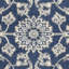 Tapis bleu et ivoire Austina-364380307