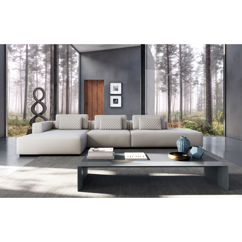 Ayton Upholstered L-Shaped Sectional, Left Hand Facing, 31" H x 124" W x 72" D