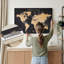 Carte du monde personnalisée en forme de punaise Adventure Awaits III-57405460-57963896