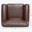 Élégant fauteuil avec décoration cloutée argentée et dossier confortable-494769039