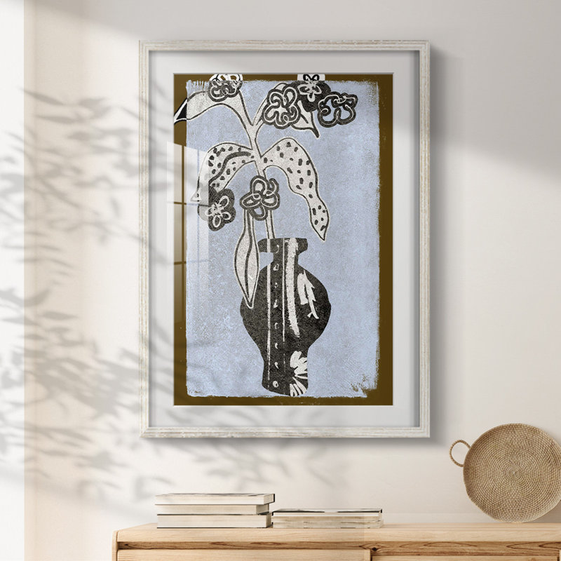 Marble VII - toile tendue avec châssis, H 28,5 po x l 20,5 po, Blanc