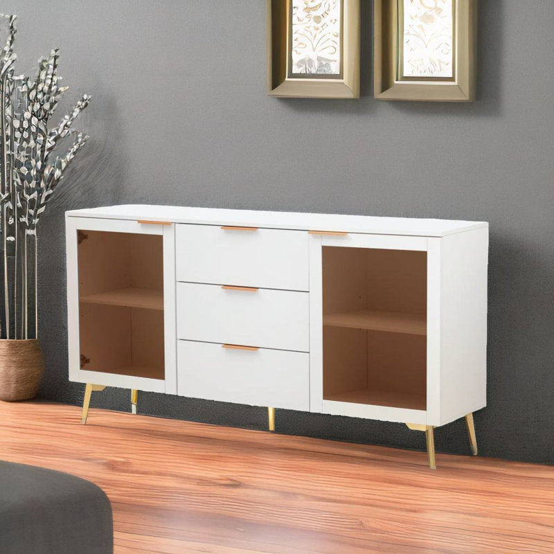 Buffet de 63 po Wilmarie, Noir