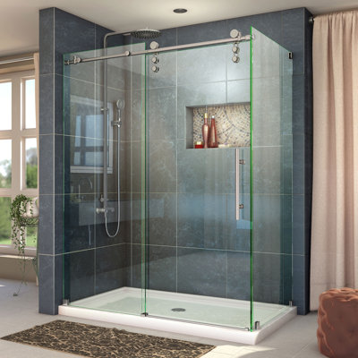 Enigma-Z 76" Frameless Shower enclosure