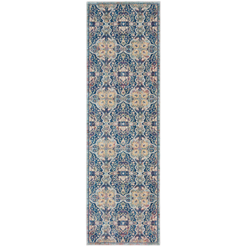 Floral Indoor Rug, Runner 2'4" x 8'