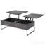 Table basse rectangulaire avec plateau relevable, chêne gris et chrome-724785172