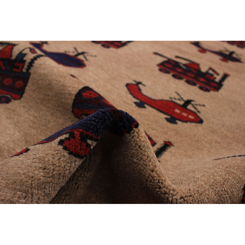Bernhardin One-of-a-Kind 2'11" X 4'4" New Age Wool Area Rug in
