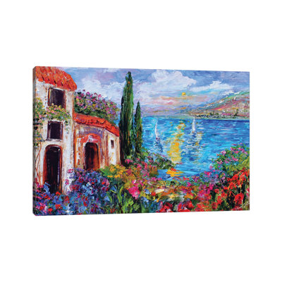 Amalfi Coast 1 Piece Wrapped Canvas Painting