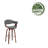Keisha Swivel Fabric Mid-Century Stool-1274460726-1274460723