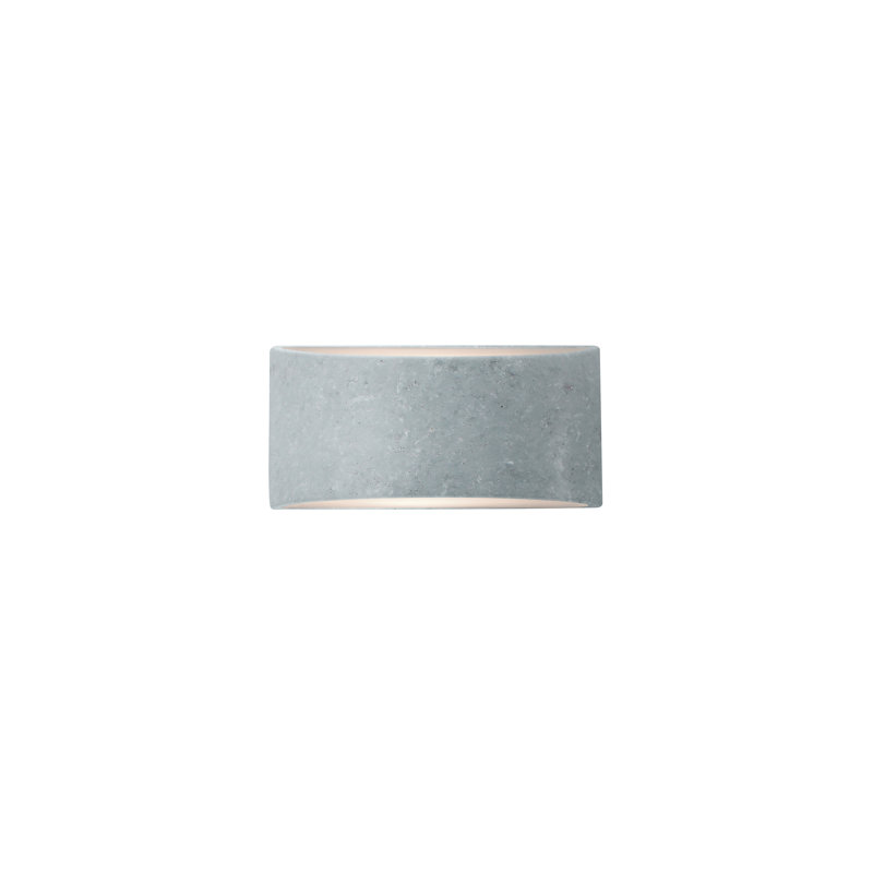 Applique murale en céramique Beda, Incandescent, H 5 po x l 10 po x P 4 po, Béton