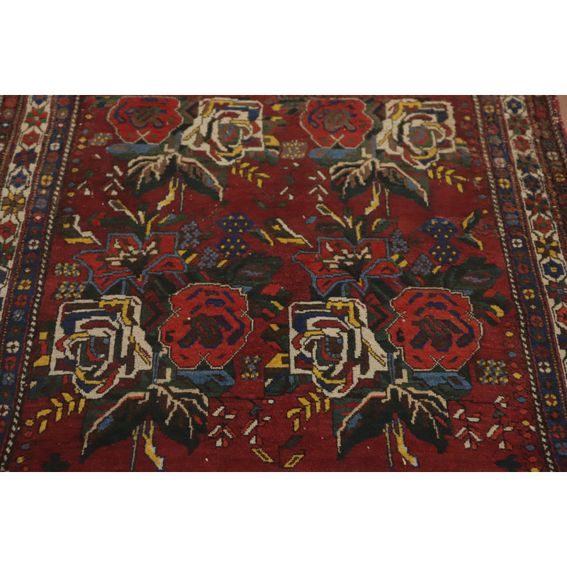 Tapis traditionnel à teinture végétale antique 4 x 4