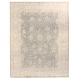 Wool Oriental Area Rug in Gray/Taupe/Ivory