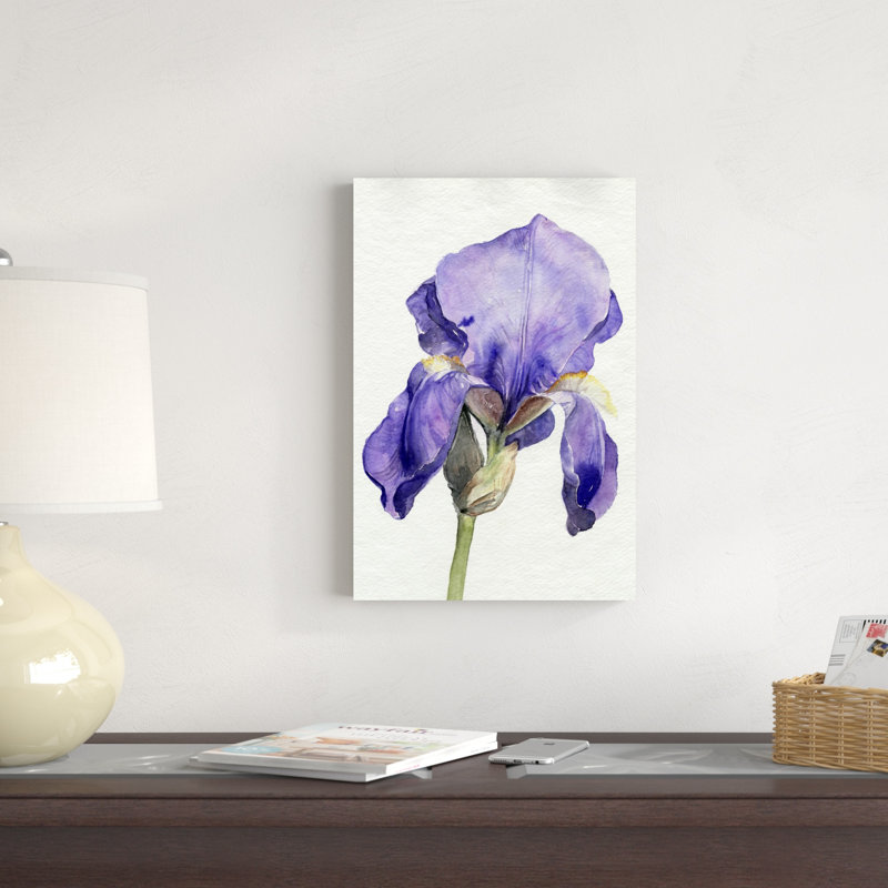 Iris en fleurs I, H 18 po x l 12 po